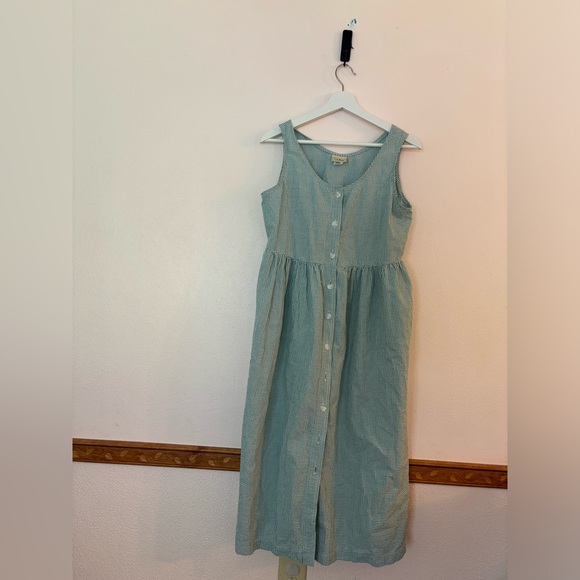 L.L. Bean Dresses & Skirts - Vintage LL Bean Checkered Dress Medium Petite